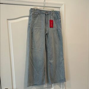 LUCKY BRAND Liquid Denim Luxe Palazzo Jeans! Size 10 Light Blue Wide-Leg Jeans